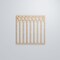 Ekena Millwork Large Cedar Park Decorative Fretwork Wood Wall Panels, Alder, 23 3/8"W x 23 3/8"H x 3/8"T WALW24X24X0375CRPAL - alternate 6